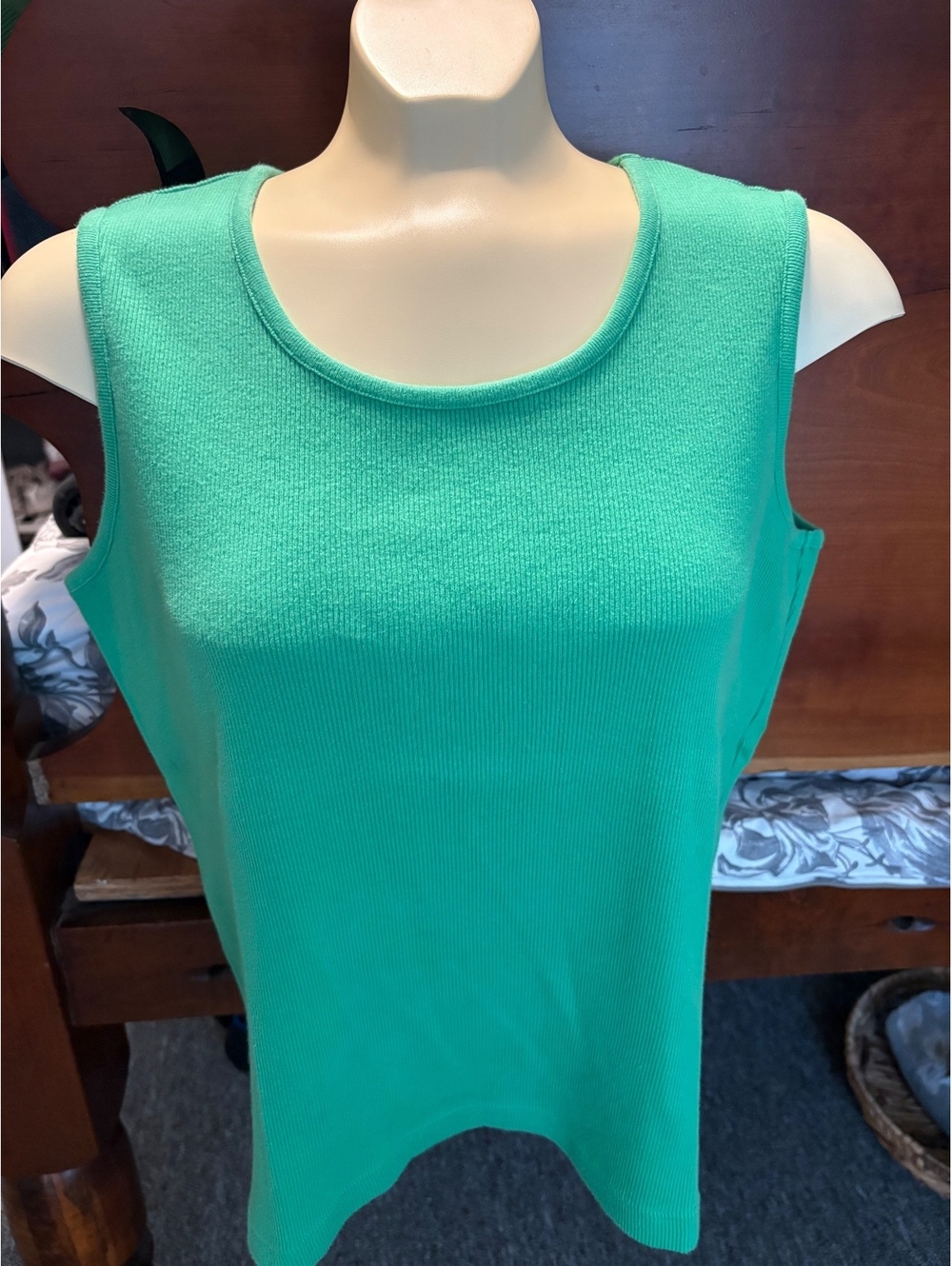 Coral Bay green sleeveless top